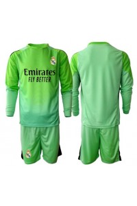 Fotbalové Dres Real Madrid Brankářské Dětské Venkovní Oblečení 2025-26 Dlouhý Rukáv (+ trenýrky)